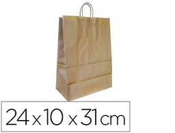 [KF18670] BOLSA KRAFT Q-CONNECT NATURAL ASA RETORCIDA 240X100X310 MM