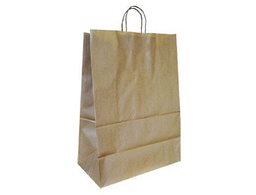 [KF18671] BOLSA KRAFT Q-CONNECT NATURAL ASA RETORCIDA 270X120X360 MM