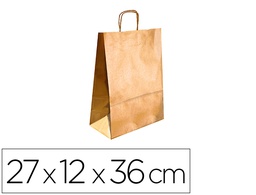[KF18688] BOLSA KRAFT Q-CONNECT ORO ASA RETORCIDA 270X120X360 MM