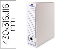 [DF04] CAJA ARCHIVO DEFINITIVO LIDERPAPEL 106 LISTADOS DE ORDENADOR CARTON RECICLADO 325G/M2 BLANCO 430X116X316 MM
