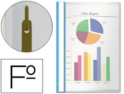 [33306] CARPETA DOSSIER FASTENER PLASTICO ESSELTE FOLIO AZUL