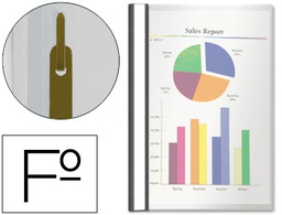 [33309] CARPETA DOSSIER FASTENER PLASTICO ESSELTE FOLIO NEGRA