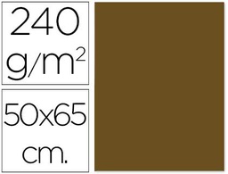 [CX46] CARTULINA LIDERPAPEL 50X65 CM MARRON OSCURO 240 GR UNIDAD