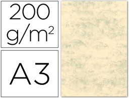 [35087] CARTULINA MARMOLEADA DIN A3 200 GR GRIS PAQUETE DE 100 HOJAS