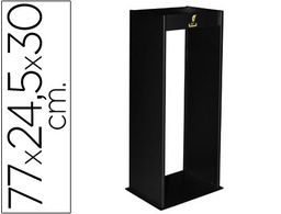 [407-N] CENICERO METALICO CON REJILLA PARA ARENA NEGRO 77X24,5X30 CM