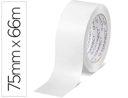 [KF11211] CINTA ADHESIVA Q-CONNECT POLIPROPILENO BLANCA 66 MT X 75 MM PARA EMBALAJE