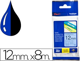 [TZE531] CINTA BROTHER TZE531 AZUL-NEGRO 12MM LONGITUD 8 MT