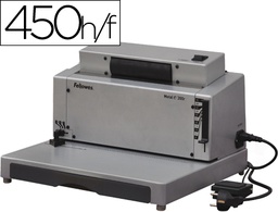 [0037702] ENCUADERNADORA ELECTRICA PARA ESPIRAL FELLOWES E-200R PERFORA 20 H ENCUADERNA HASTA 450 H PASO 5:1