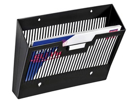 [1001230011] EXPOSITOR MURAL CEP DE PARED POLIESTIRENO REJILLA 1 COMPARTIMENTO NEGRO 360X257X95 MM