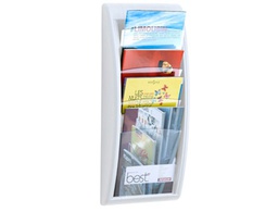 [4061.13] EXPOSITOR MURAL PAPERFLOW DIN A4 BLANCO 4 CASILLAS 650X290X95 MM