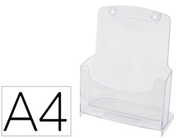 [KF04185] EXPOSITOR SOBREMESA Q-CONNECT METACRILATO DIN A4 REF.5753