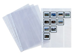 [248100] FUNDA PARDO FOLIO 4 TALADROS 200 MC LOMO REFORZADO PARA 20 DIAPOSITIVAS