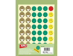 [11680] GOMETS ESCOLAR CARAS MR SMILEY BOLSA DE 12 HOJAS