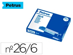 [55711] GRAPAS PETRUS Nº 26/6 GALVANIZADA CAJA DE 1000 UNIDADES