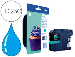 [LC123CBP] INK-JET BROTHER MFC-J4410DW/4510 DW CIAN 600 PAG