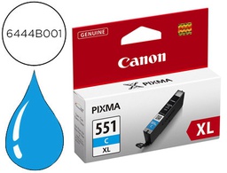 [6444B001] INK-JET CANON CLI-551 XL MG5450 / IP7250 / MG6350 CIAN