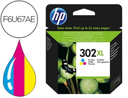 [F6U67AE] INK-JET HP 302XL ENVY 4524 / 4527 / 4528 / 4521 TRICOLOR 330 PAG