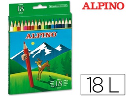 [AL010656] LAPICES DE COLORES ALPINO 656 CAJA DE 18 COLORES LARGOS