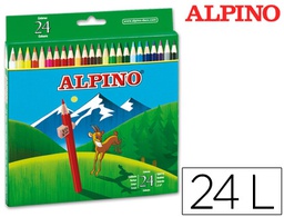 [AL010658] LAPICES DE COLORES ALPINO 658 CAJA DE 24 COLORES LARGOS