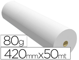 [060PA8042050CB] PAPEL REPROGRAFIA PARA PLOTTER 420MMX50MT 80GR IMPRESION INK-JET