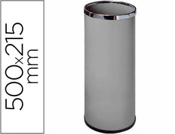 [301-G] PARAGUERO METALICO 301 GRIS AROS CROMADO 50X21,5 CM