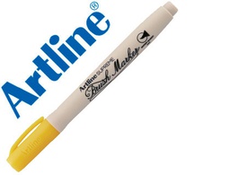 [EPF-F-AM] ROTULADOR ARTLINE SUPREME BRUSH PINTURA BASE DE AGUA PUNTA TIPO PINCEL TRAZO VARIABLE AMARILLO