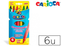 [40549] ROTULADOR CARIOCA JOY CAJA DE 6 COLORES SURTIDOS