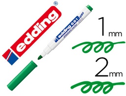 [661-04] ROTULADOR EDDING PARA PIZARRA BLANCA 661 COLOR VERDE PUNTA REDONDA 1-2 MM