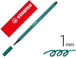 [68/53] ROTULADOR STABILO ACUARELABLE PEN 68 AZUL VERDOSO PUNTA GRUESA 1MM