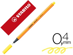 [88/24] ROTULADOR STABILO PUNTA DE FIB RA POINT 88 AMARILLO LIMON PUNTA FINA 0,4MM