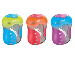 [043111] SACAPUNTAS COLOR PEPS 2 USOS CON DEPOSITO COLORES SURTIDOS