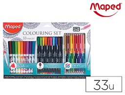 [897417] SET DE DIBUJO MAPED MANDALAS 33 PIEZAS COLORES SURTIDOS
