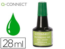 [KF25104] TINTA TAMPON Q-CONNECT VERDE BOTE 28 ML