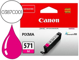 [0387C001] INK-JET CANON CLI 571 PIXMA TS5051/ TS6050 / TS8051 / TS9050 MAGENTA 182 PAGINAS