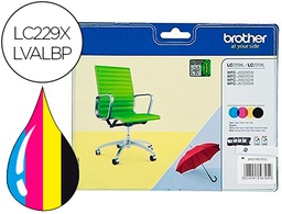 [LC229XLVALBP] INK-JET BROTHER LC229XLVALBP MFC-J5320DW / J5620DW / J5625DW / J5720DW PACK 4 COLORES NEGRO AMARILLO CIAN
