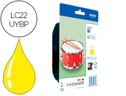 [LC22UYBP] INK-JET BROTHER LC22UYBP XL DCP-J785DW / DCP-J785DWXL / MFC-J985DW / MFC-J985DW AMARILLO 1.200 PAG