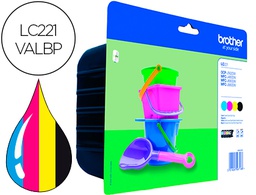 [LC221VALBP] INK-JET BROTHER LC221VAL DCP-J562DW / MFC-J480DW / 680DW / 880DW MULTIPACK 4 COLORES NEGRO / AMARILLO /