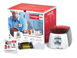 [B12U0000RS] IMPRESORA DE TARJETA BADGY 100 INCLUYE CINTA 50 TARJETAS Y PROGRAMA EDICION BADGE STUDIO