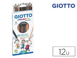 [F257400] LAPICES DE COLORES GIOTTO STILNOVO SKIN TONES CAJA DE 12 COLORES SURTIDOS