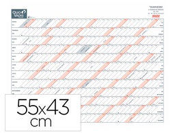 [238010Q] CALENDARIO QUO VADIS DIARIZON SP 55X43 CM AÑO VISTA RAYADO HORIZONTAL