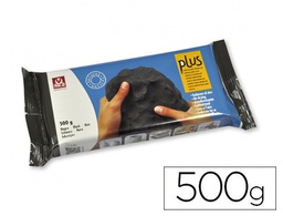 [213200100000] ARCILLA SIO-2 PLUS NEGRA ENDURECE AL AIRE PAQUETE DE 500 GR