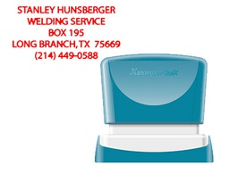 [QPTL-Q2449RU Q12 RO] SELLO X'STAMPER QUIX PERSONALIZABLE COLOR ROJO MEDIDAS 24X49 MM Q-12