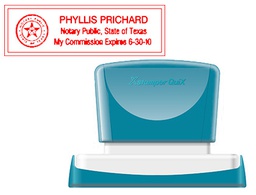 [QPTL-Q2269RU Q18 RO] SELLO X'STAMPER QUIX PERSONALIZABLE COLOR ROJO MEDIDAS 22X69 MM Q-18