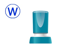 [QPTL-QE20RU Q34 AZ] SELLO X'STAMPER QUIX PERSONALIZABLE COLOR AZUL REDONDO DIAMETRO 20 MM Q-34