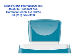 [QPTL-Q2878RU Q24 AZ] SELLO X'STAMPER QUIX PERSONALIZABLE COLOR AZUL MEDIDAS 28X78 MM Q-24