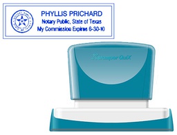 [QPTL-Q2269RU Q18 AZ] SELLO X'STAMPER QUIX PERSONALIZABLE COLOR AZUL MEDIDAS 22X69 MM Q-18