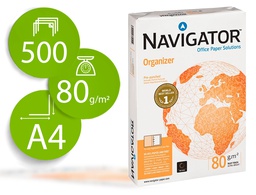 [NAV-80-2T] PAPEL FOTOCOPIADORA NAVIGATOR DIN A4 80 GRAMOS 2 TALADROS PAPEL MULTIUSO INK-JET Y LASER PAQUETE DE 500 HOJAS