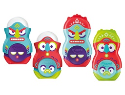 [049131] SACAPUNTAS MAPED PLASTICO LOOPY TOTEM 1 USO CON GOMA COLORES SURTIDOS DECORADO
