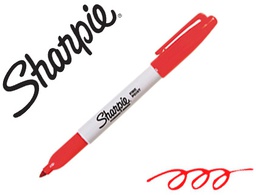 [S0810940] ROTULADOR SHARPIE PERMANENTE PUNTA FINA ROJO