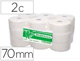 [10220209] PAPEL HIGIENICO BIZNAGA JUMBO 2 CAPAS CELULOSA BLANCA MANDRIL 76 MM PARA DISPENSADOR KF16756